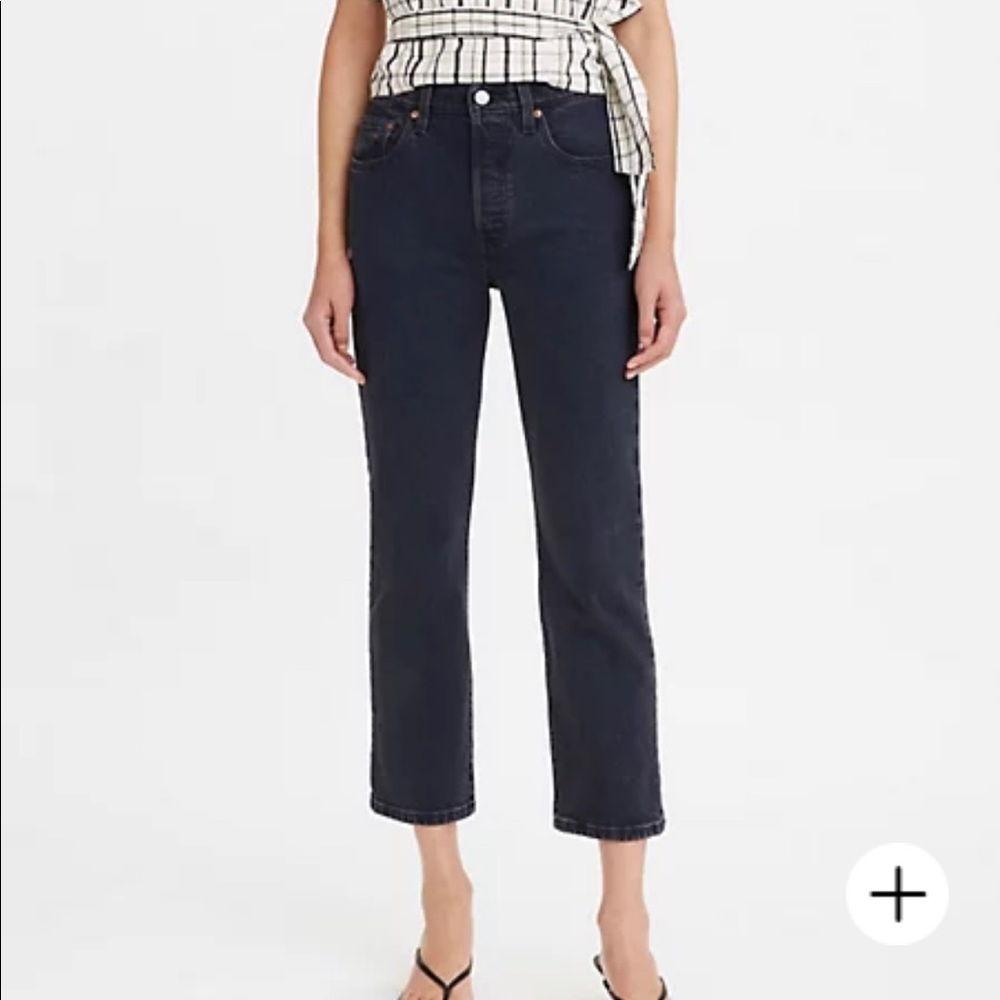 Levi’s 501 Original Crop in Deep Dark